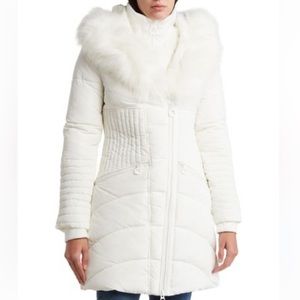 Noize Gigi Vegan Faux Fur Trim
Quilted Parka in White